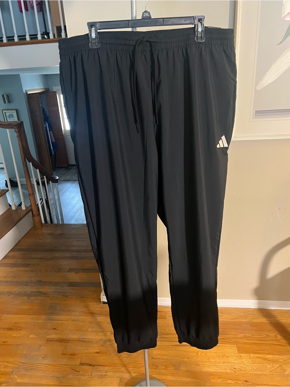 adidas Black Men's Lightweight Track Joggers